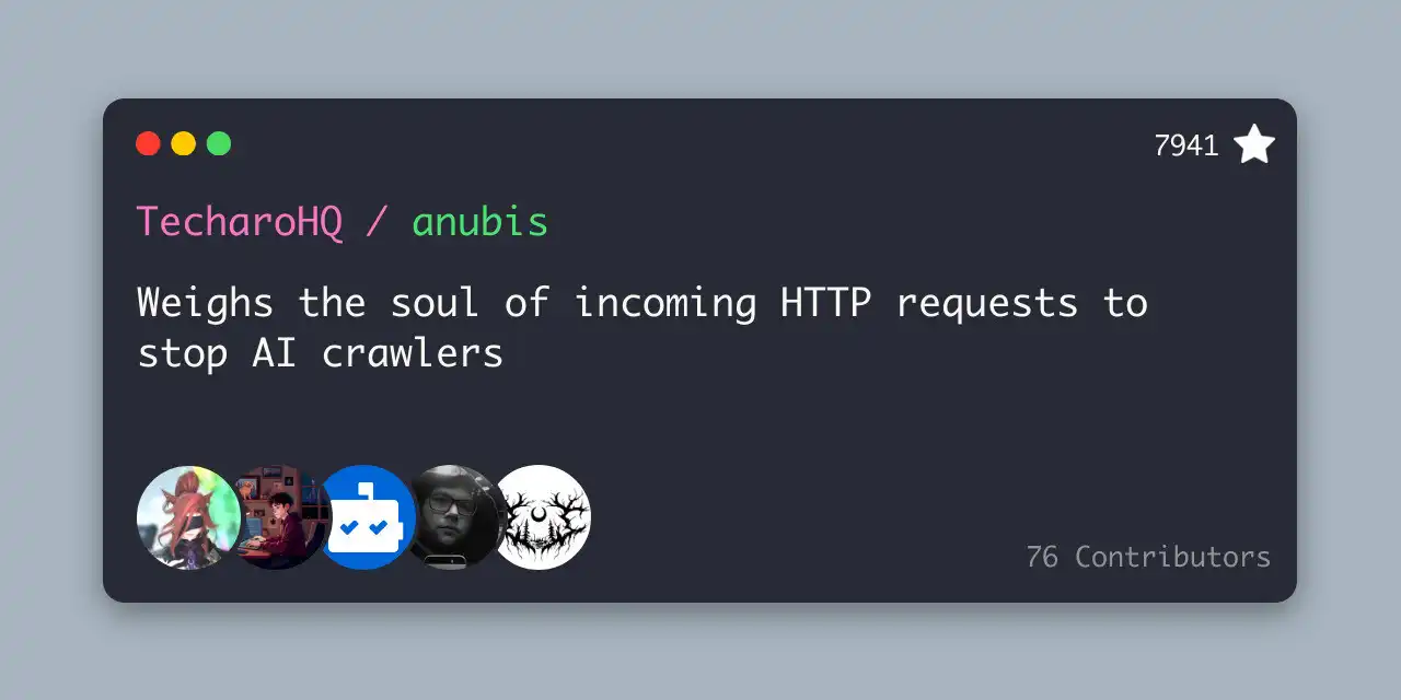 The Anubis GitHub repository